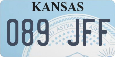 KS license plate 089JFF