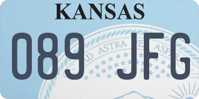 KS license plate 089JFG