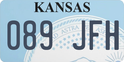 KS license plate 089JFH