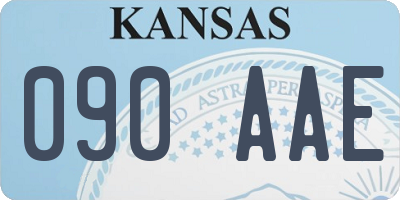 KS license plate 090AAE