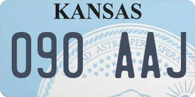 KS license plate 090AAJ