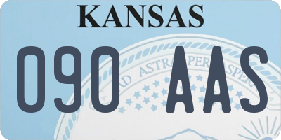 KS license plate 090AAS