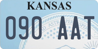 KS license plate 090AAT