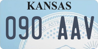 KS license plate 090AAV
