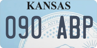 KS license plate 090ABP