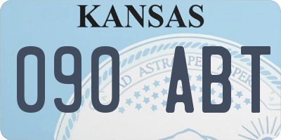 KS license plate 090ABT