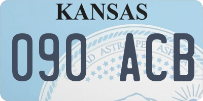 KS license plate 090ACB