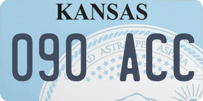 KS license plate 090ACC