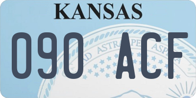 KS license plate 090ACF
