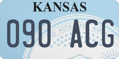 KS license plate 090ACG