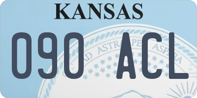 KS license plate 090ACL