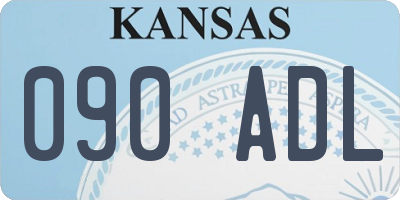 KS license plate 090ADL