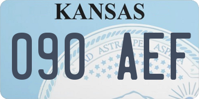 KS license plate 090AEF