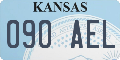 KS license plate 090AEL