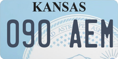 KS license plate 090AEM