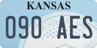 KS license plate 090AES
