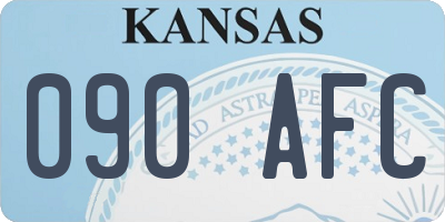 KS license plate 090AFC