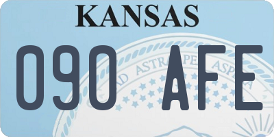 KS license plate 090AFE