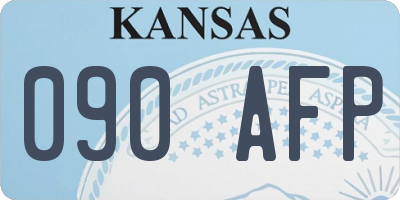 KS license plate 090AFP
