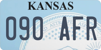 KS license plate 090AFR