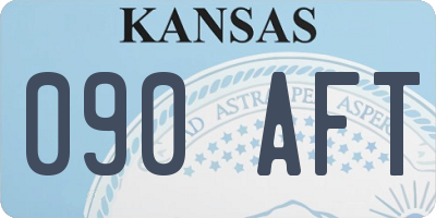 KS license plate 090AFT