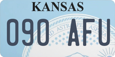 KS license plate 090AFU