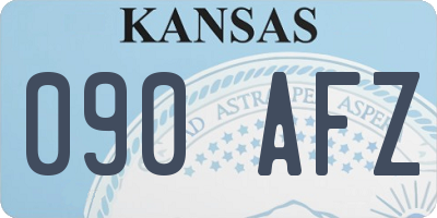 KS license plate 090AFZ