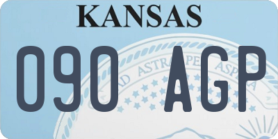 KS license plate 090AGP