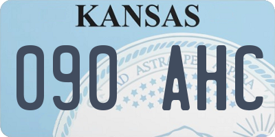 KS license plate 090AHC