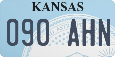 KS license plate 090AHN