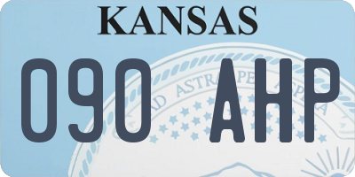 KS license plate 090AHP