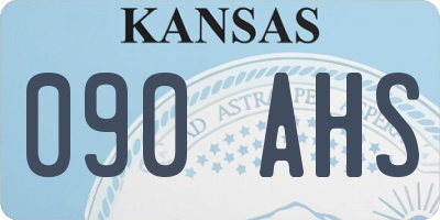 KS license plate 090AHS