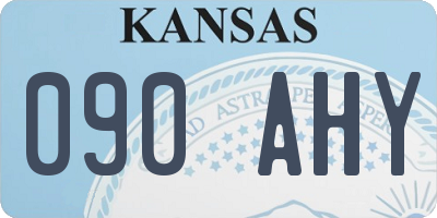 KS license plate 090AHY