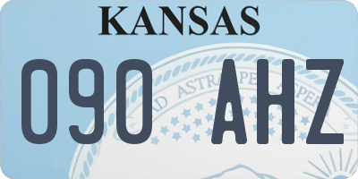 KS license plate 090AHZ