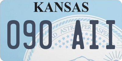 KS license plate 090AII