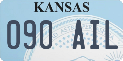 KS license plate 090AIL