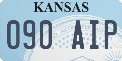 KS license plate 090AIP