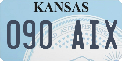 KS license plate 090AIX