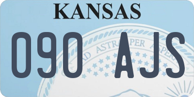 KS license plate 090AJS