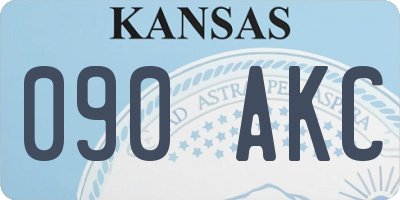KS license plate 090AKC