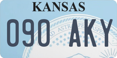 KS license plate 090AKY