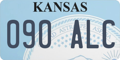 KS license plate 090ALC