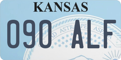 KS license plate 090ALF