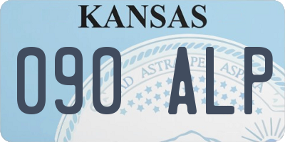 KS license plate 090ALP