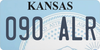 KS license plate 090ALR