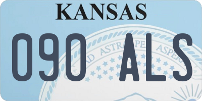 KS license plate 090ALS