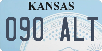 KS license plate 090ALT