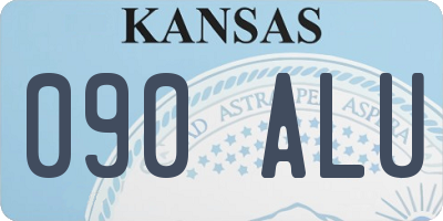 KS license plate 090ALU
