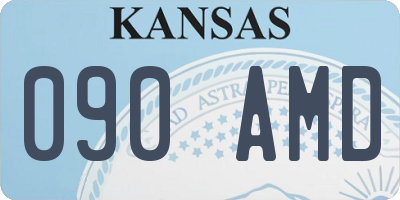 KS license plate 090AMD
