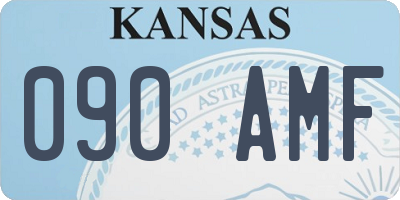 KS license plate 090AMF